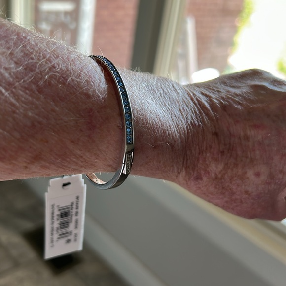 Givenchy Silver Bracelet with Blue Accents - Picture 5 of 6